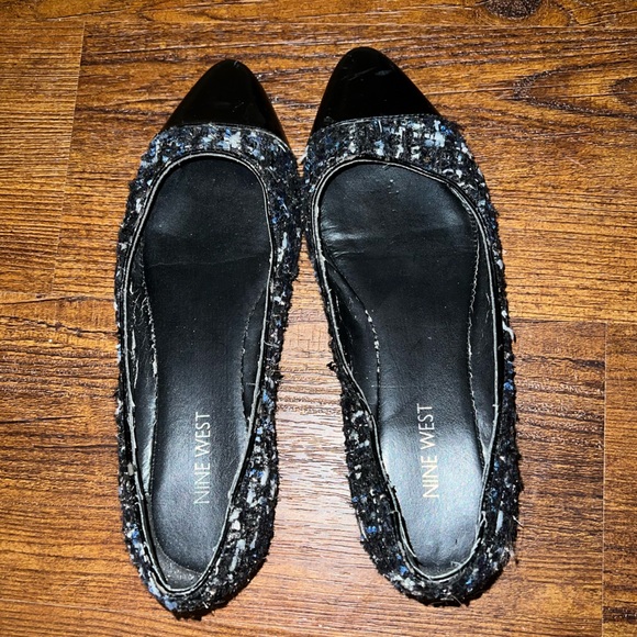 LAST CALL 3/$10 Nine West Sabineo Flats Black & Blue Size 7 FINAL PRICE - Picture 10 of 10